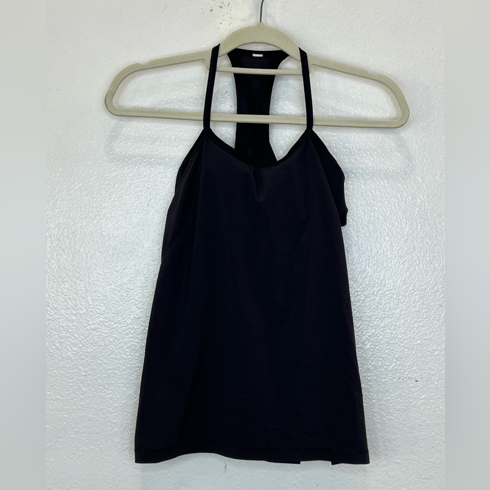 Lululemon Athletica Flowy Back Band Black Tank No Size‎
